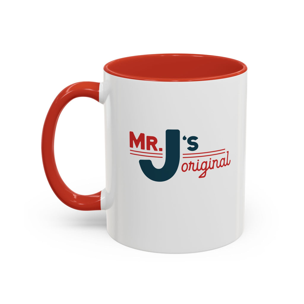 Mr. J's Original Accent Coffee Mug — Retro Typography 11/15oz