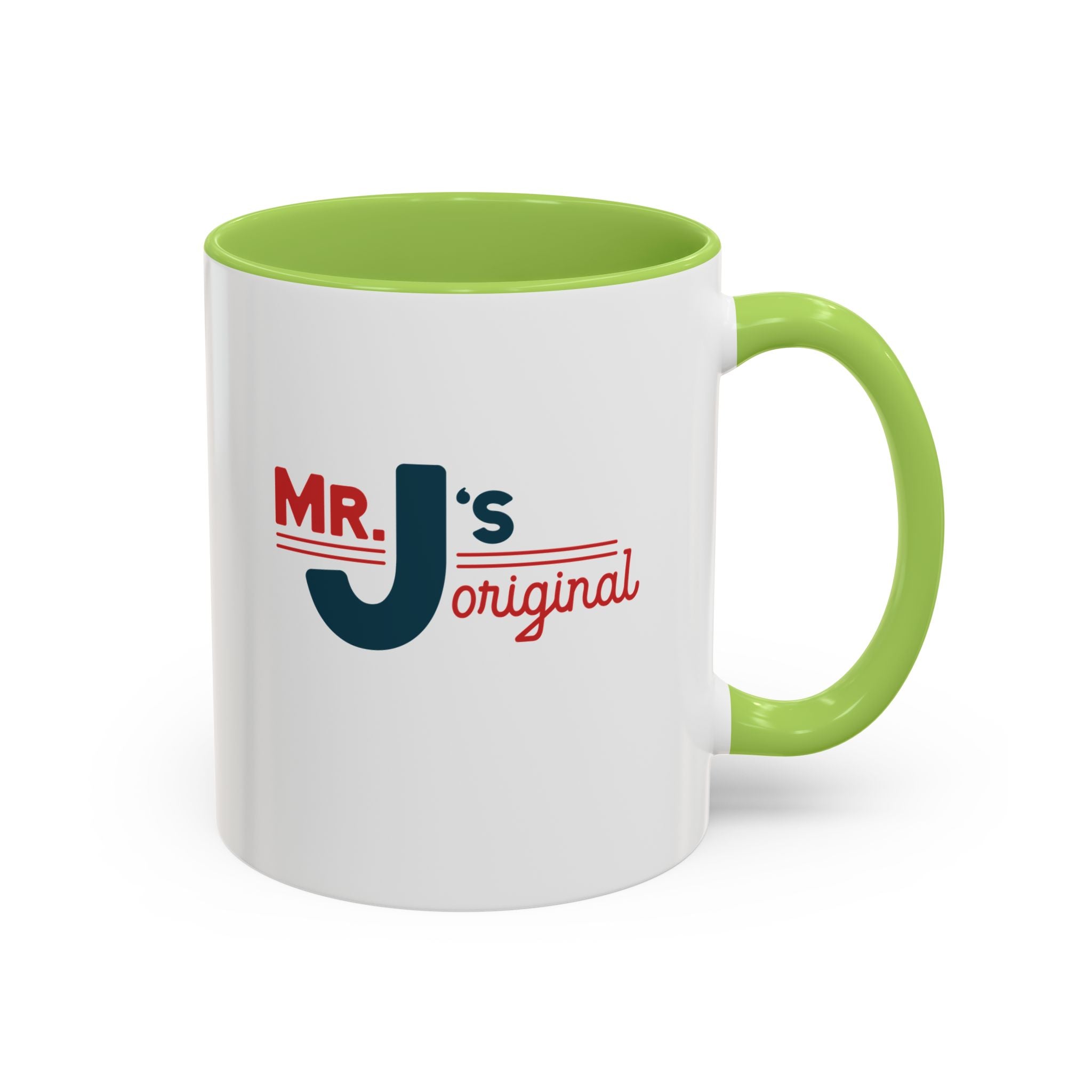 Mr. J's Original Accent Coffee Mug — Retro Typography 11/15oz