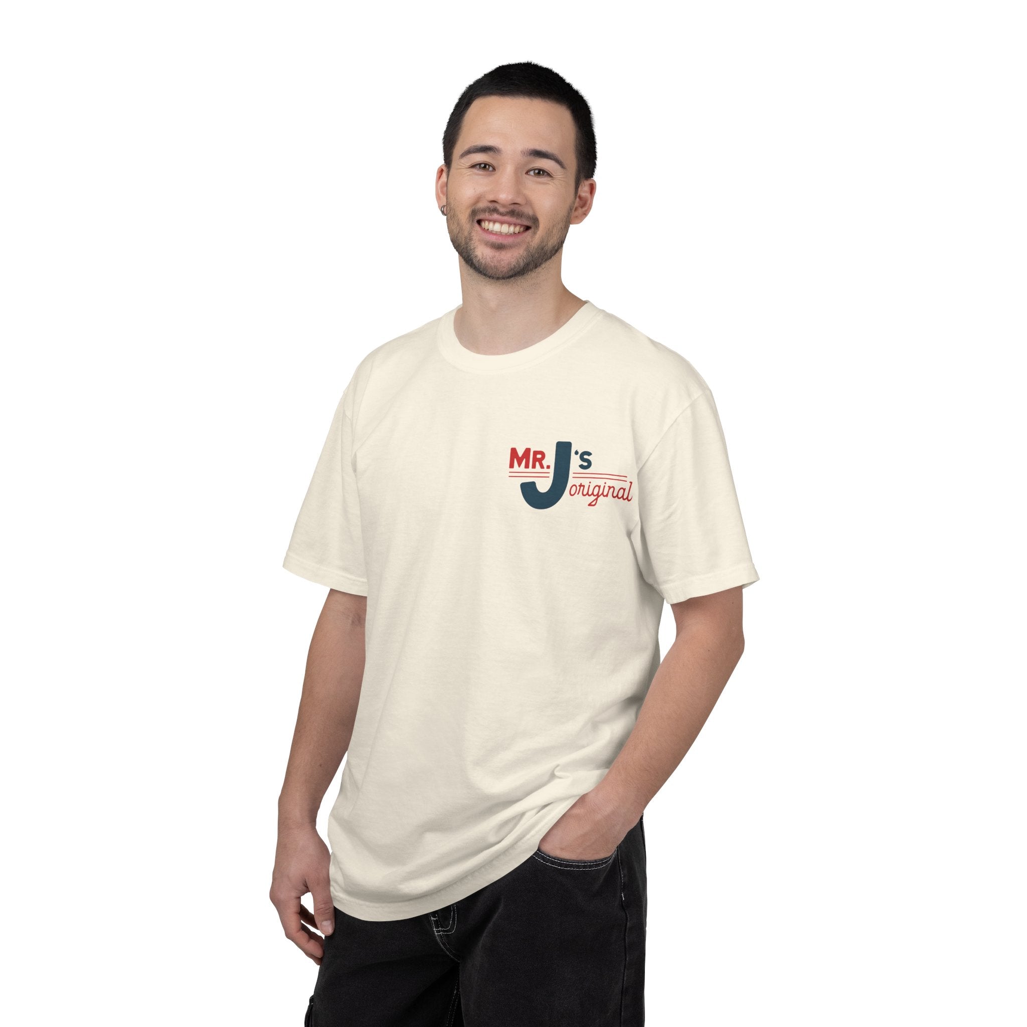T-Shirt — "Mr. J's Original" Retro Logo Tee