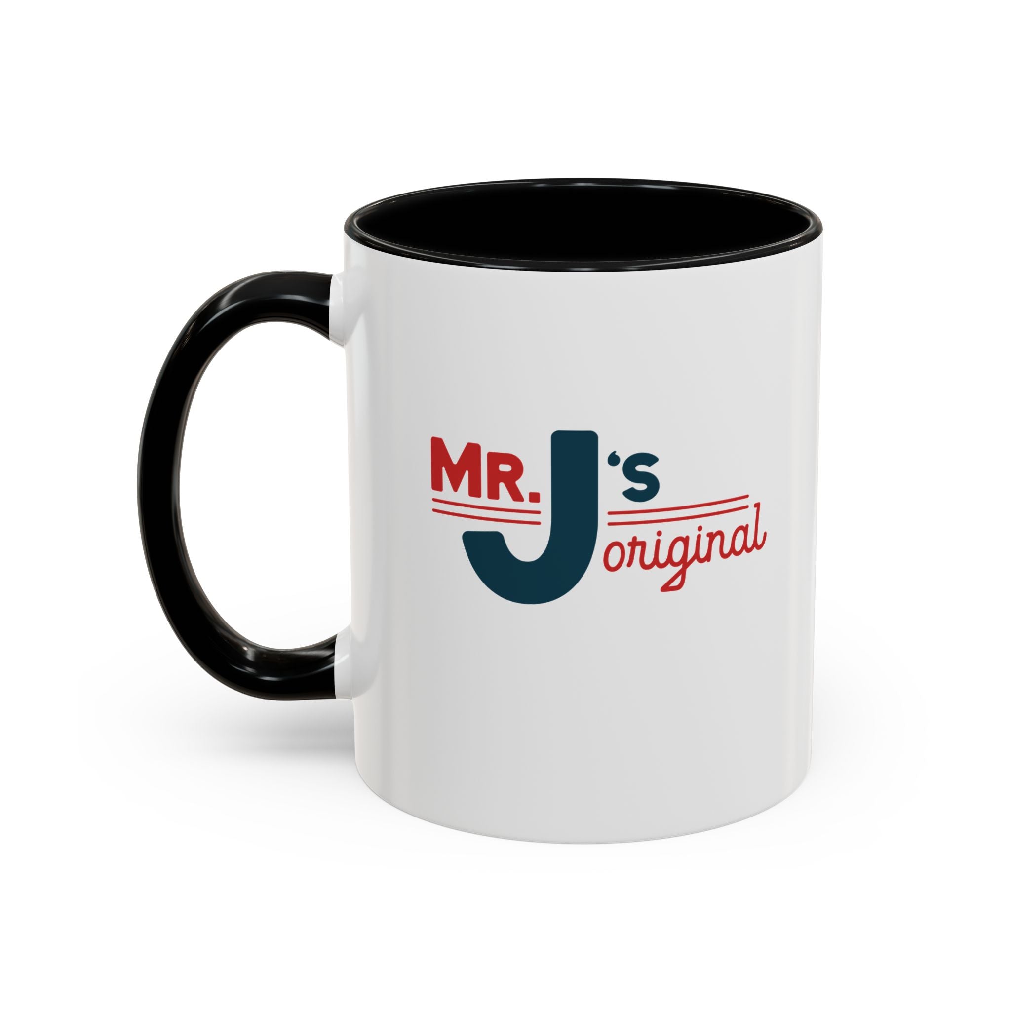 Mr. J's Original Accent Coffee Mug — Retro Typography 11/15oz