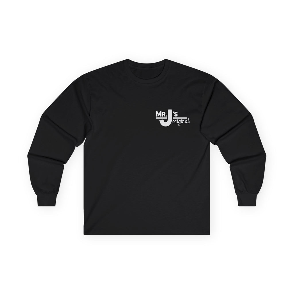 Black Mr J's Cotton Long Sleeve Tee