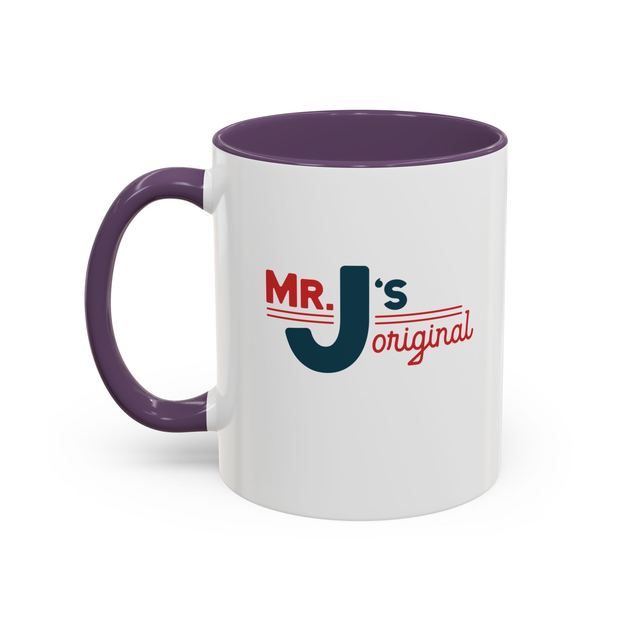 Mr. J's Original Accent Coffee Mug — Retro Typography 11/15oz