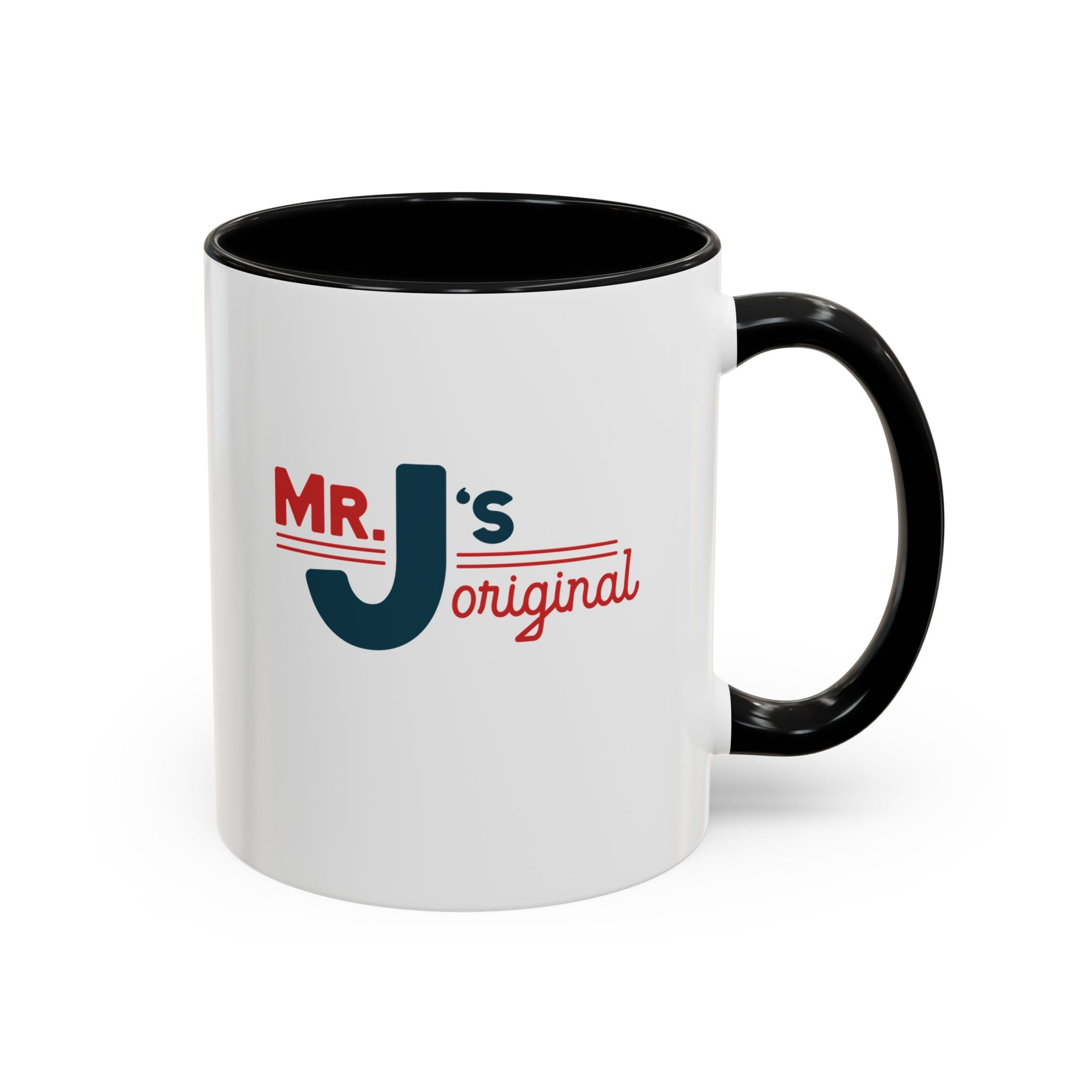 Mr. J's Original Accent Coffee Mug — Retro Typography 11/15oz