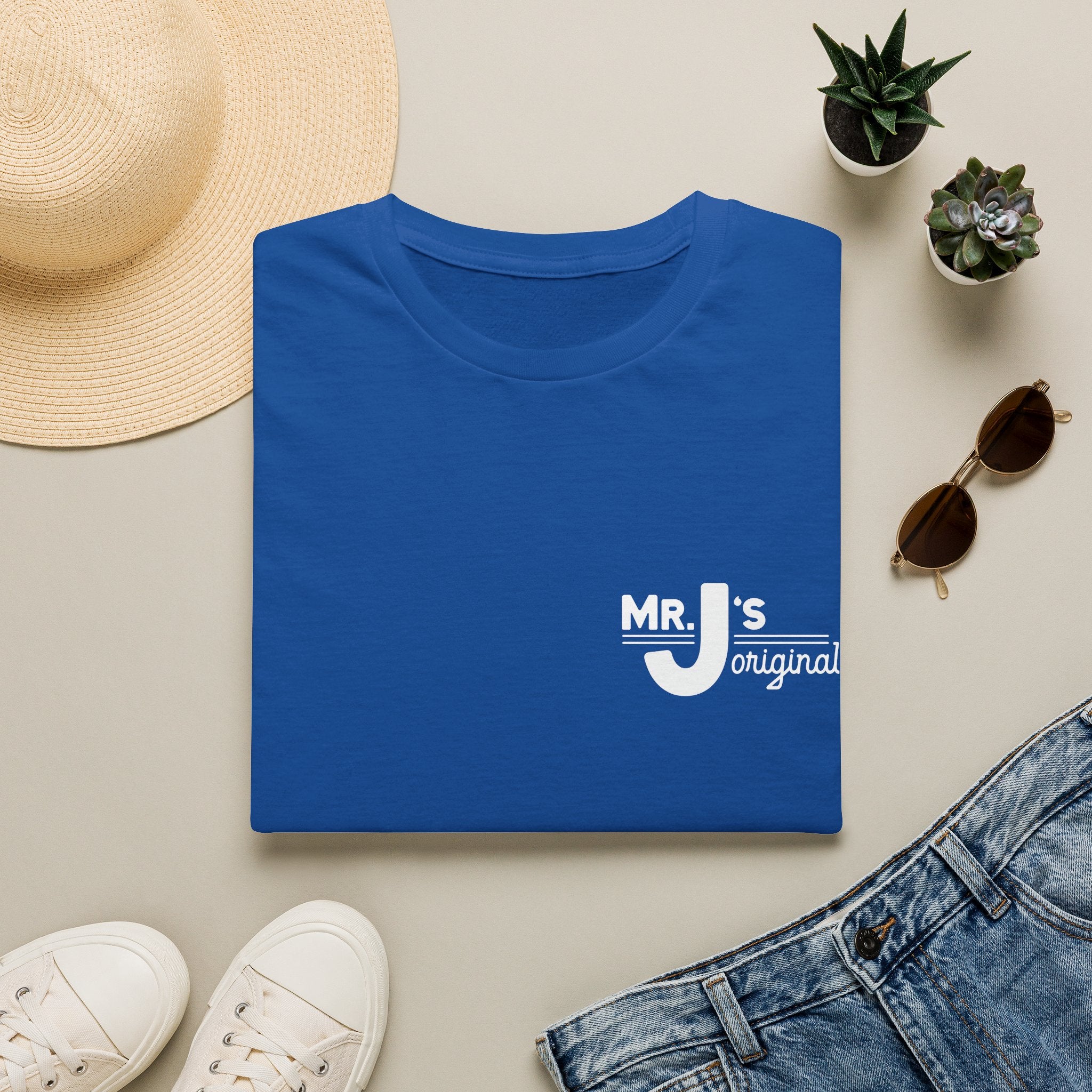 Mr. J's Original T-Shirt — Retro Pocket Logo Tee