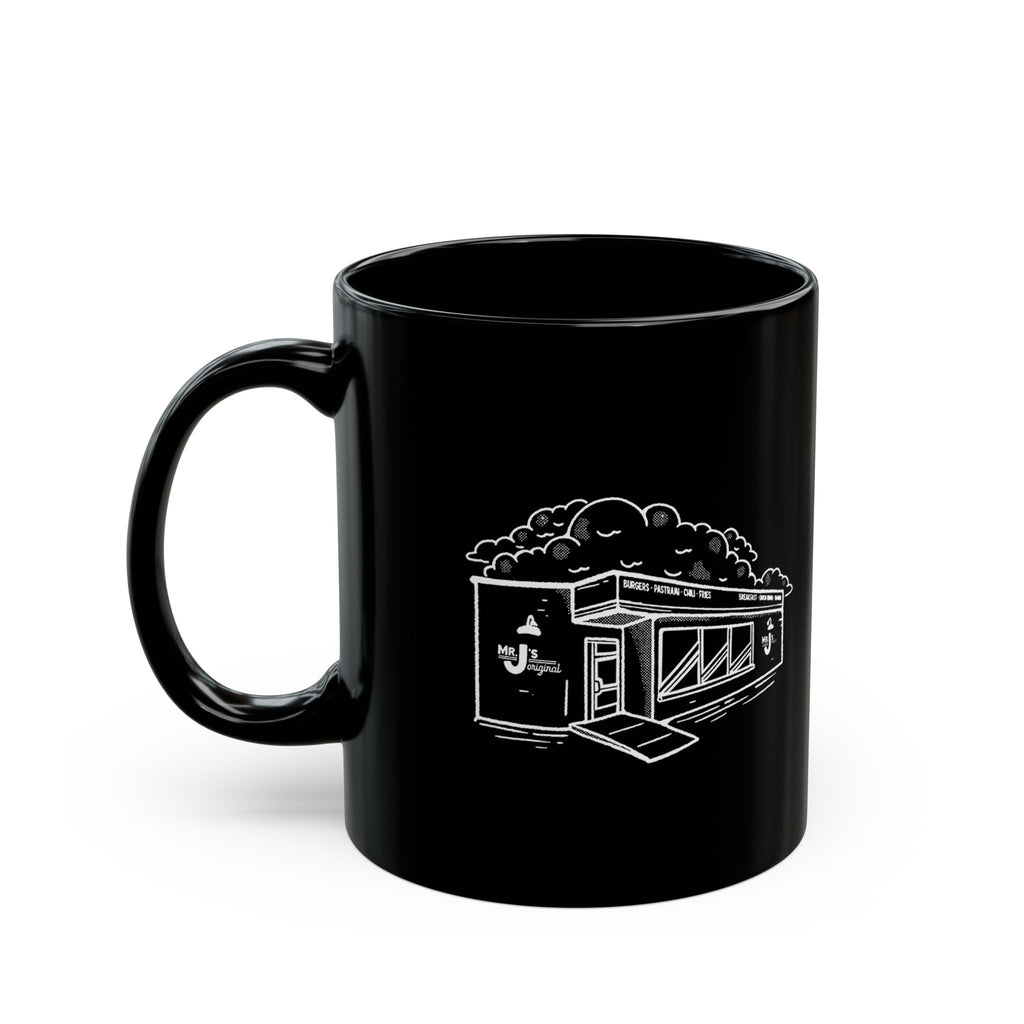 Mr. J's Black Building Mug — 11oz & 15oz