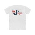Mr. J's Original Tee: Classic Red & Blue Logo
