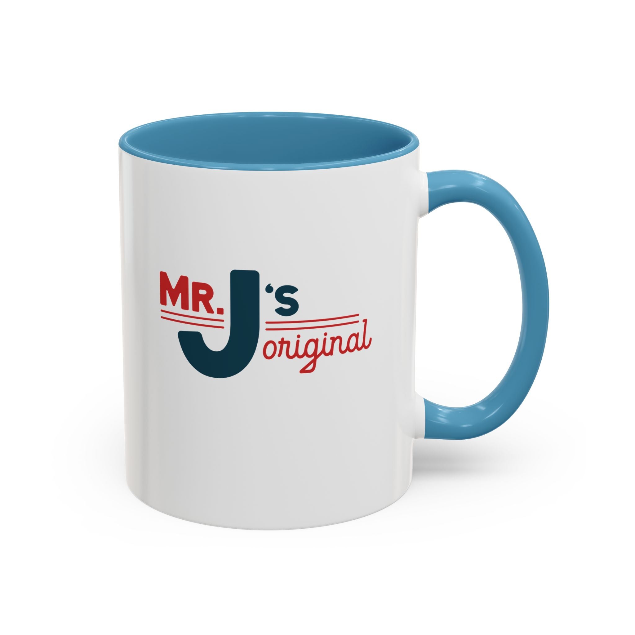 Mr. J's Original Accent Coffee Mug — Retro Typography 11/15oz