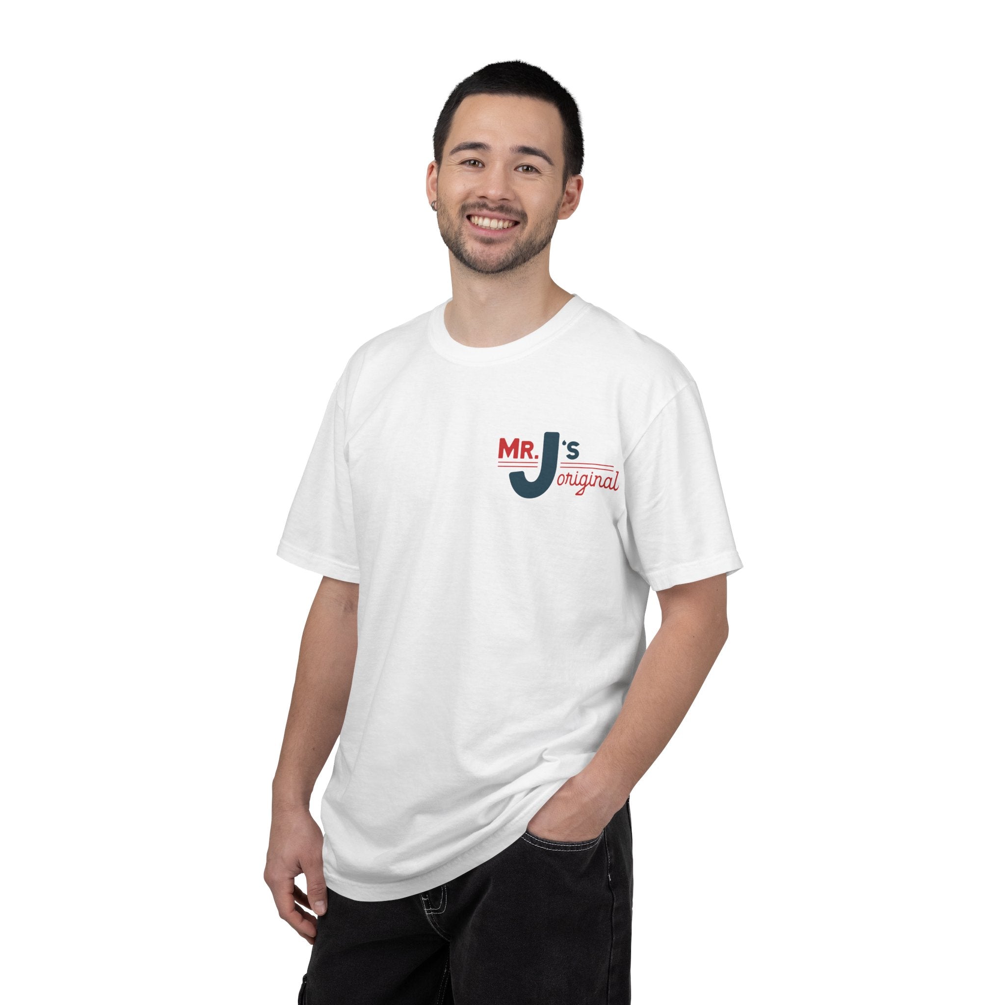 T-Shirt — "Mr. J's Original" Retro Logo Tee