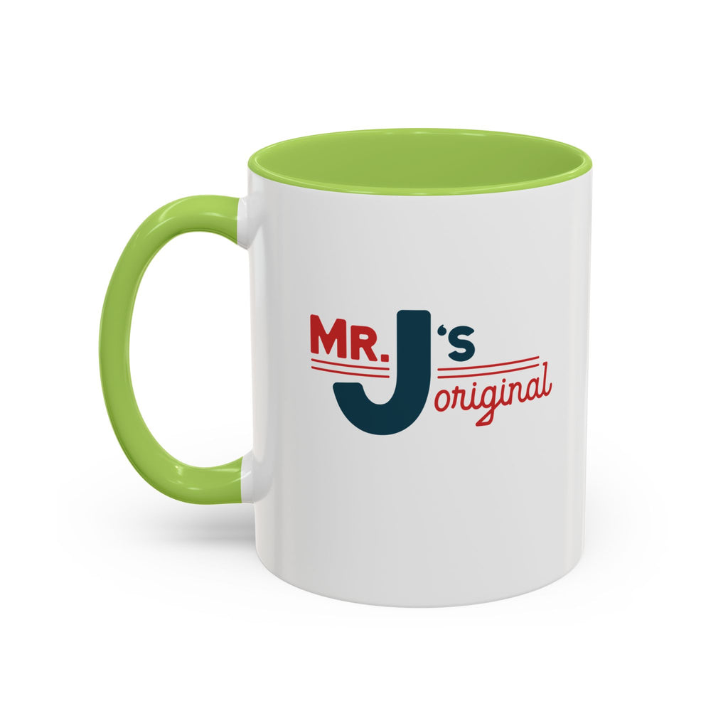 Mr. J's Original Accent Coffee Mug — Retro Typography 11/15oz