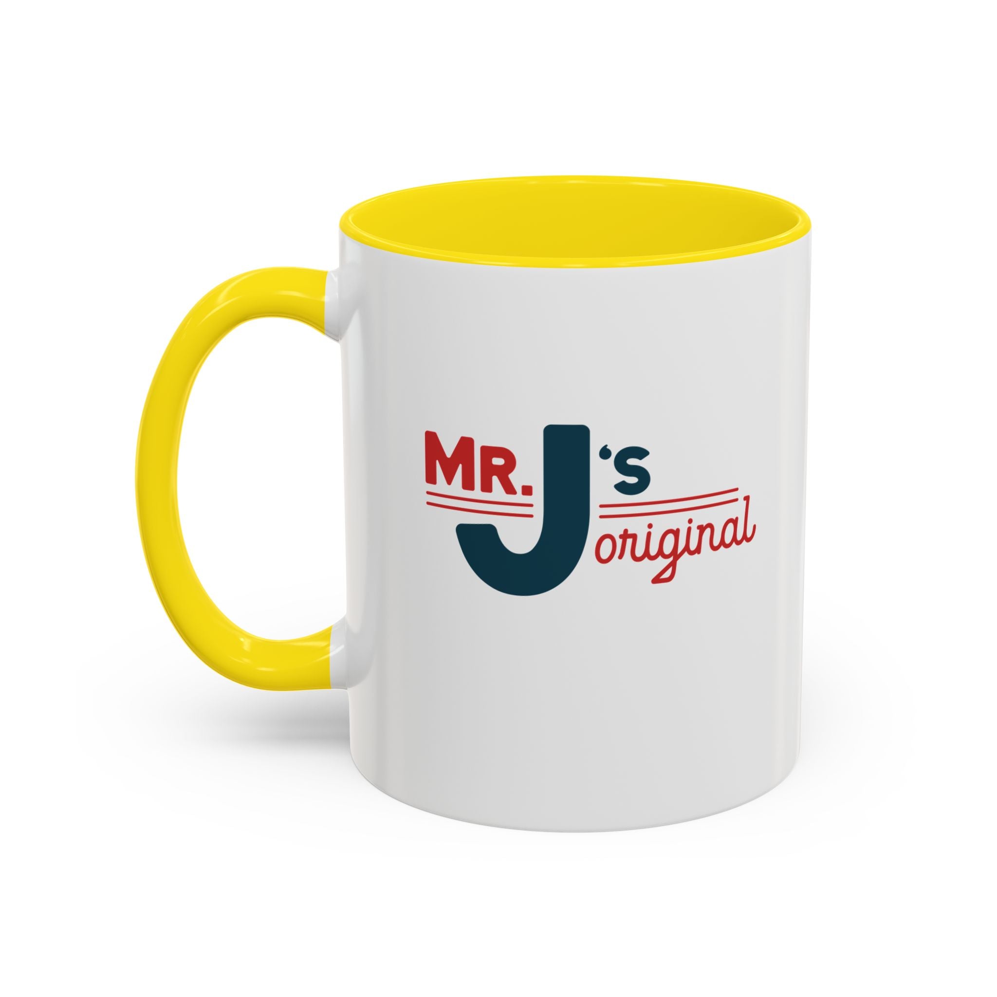 Mr. J's Original Accent Coffee Mug — Retro Typography 11/15oz