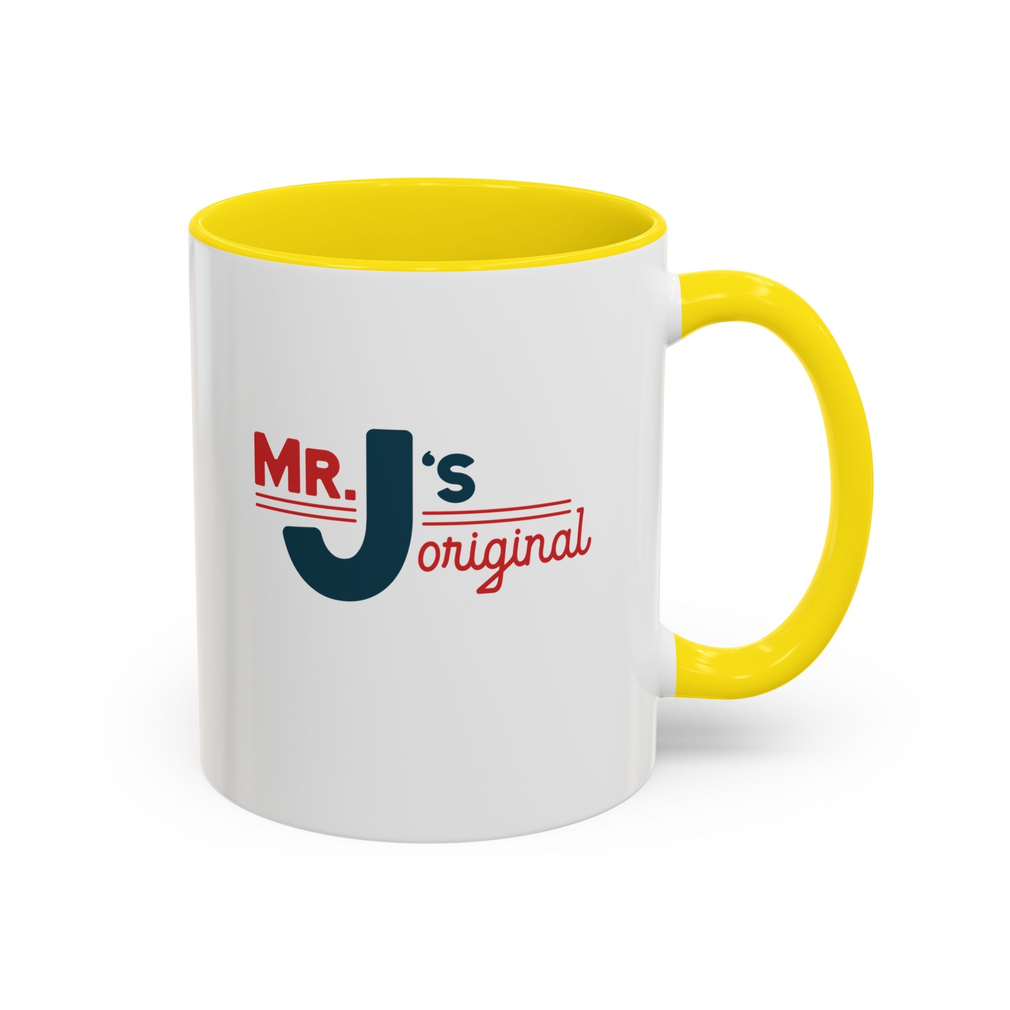 Mr. J's Original Accent Coffee Mug — Retro Typography 11/15oz
