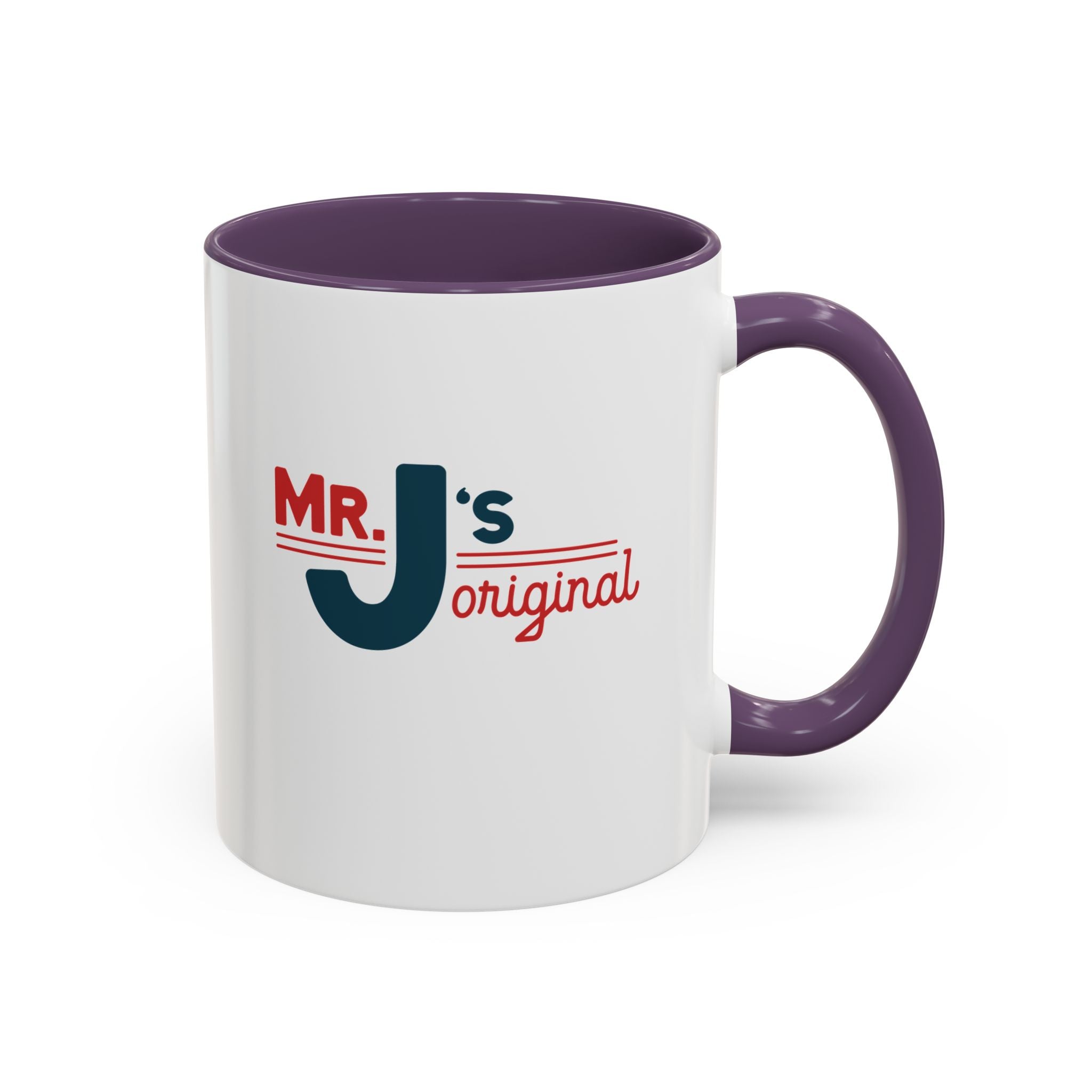 Mr. J's Original Accent Coffee Mug — Retro Typography 11/15oz