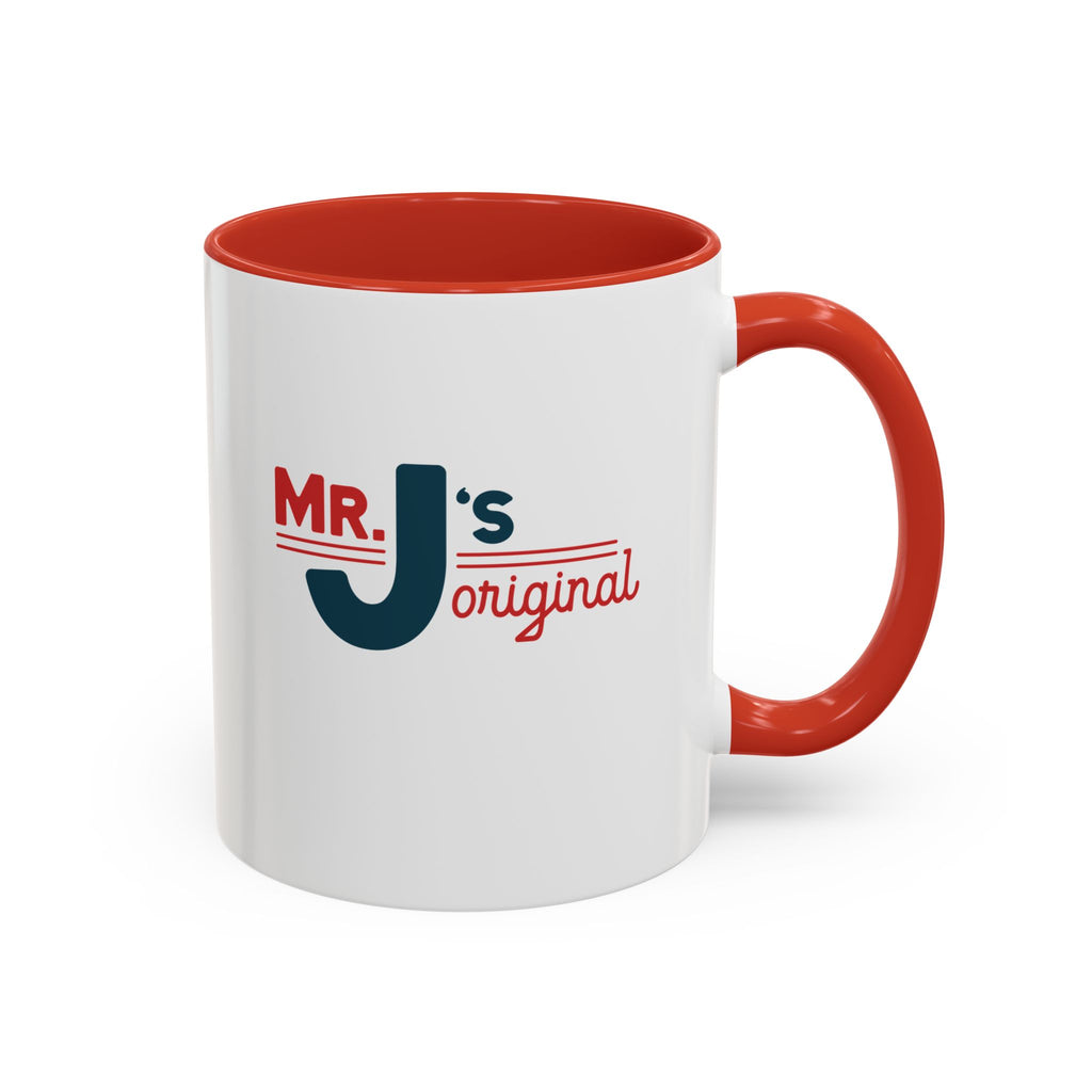 Mr. J's Original Accent Coffee Mug — Retro Typography 11/15oz